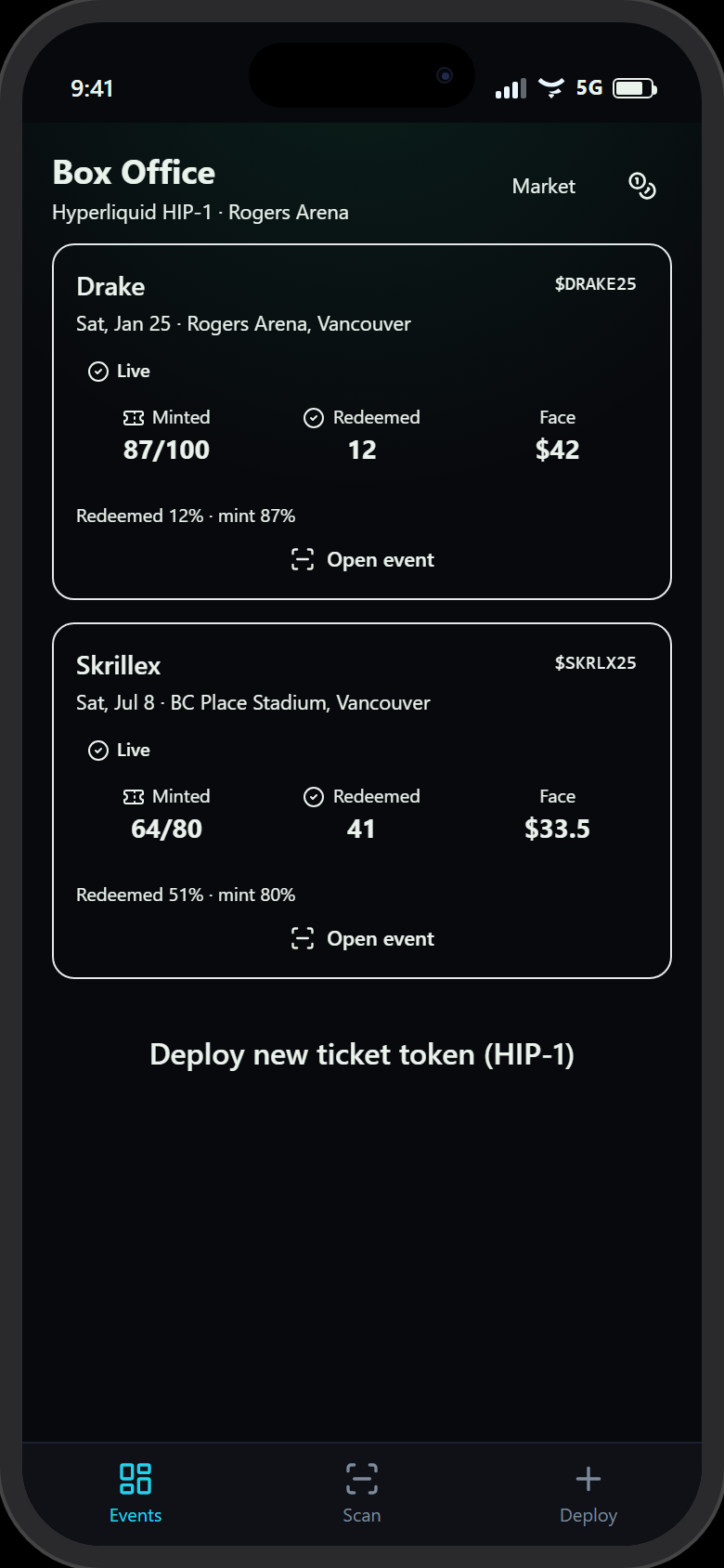 Box Office (Host Portal)