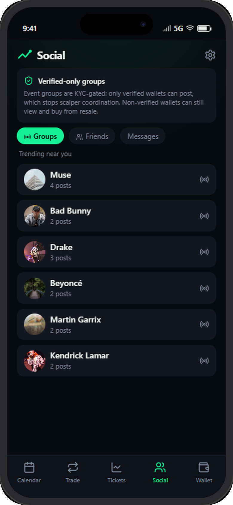 A Verified Social Layer